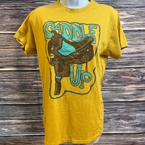 Delta Yellow Saddle Up Short Sleeve Tee